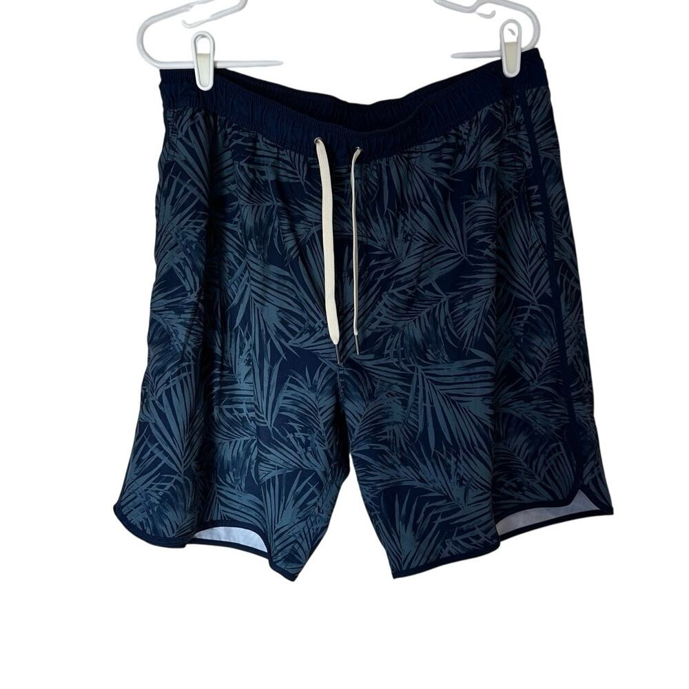 Fair Harbor Mens Anchor Lined Swim Trunks Size XXL Grey Floral Beach Sustainable